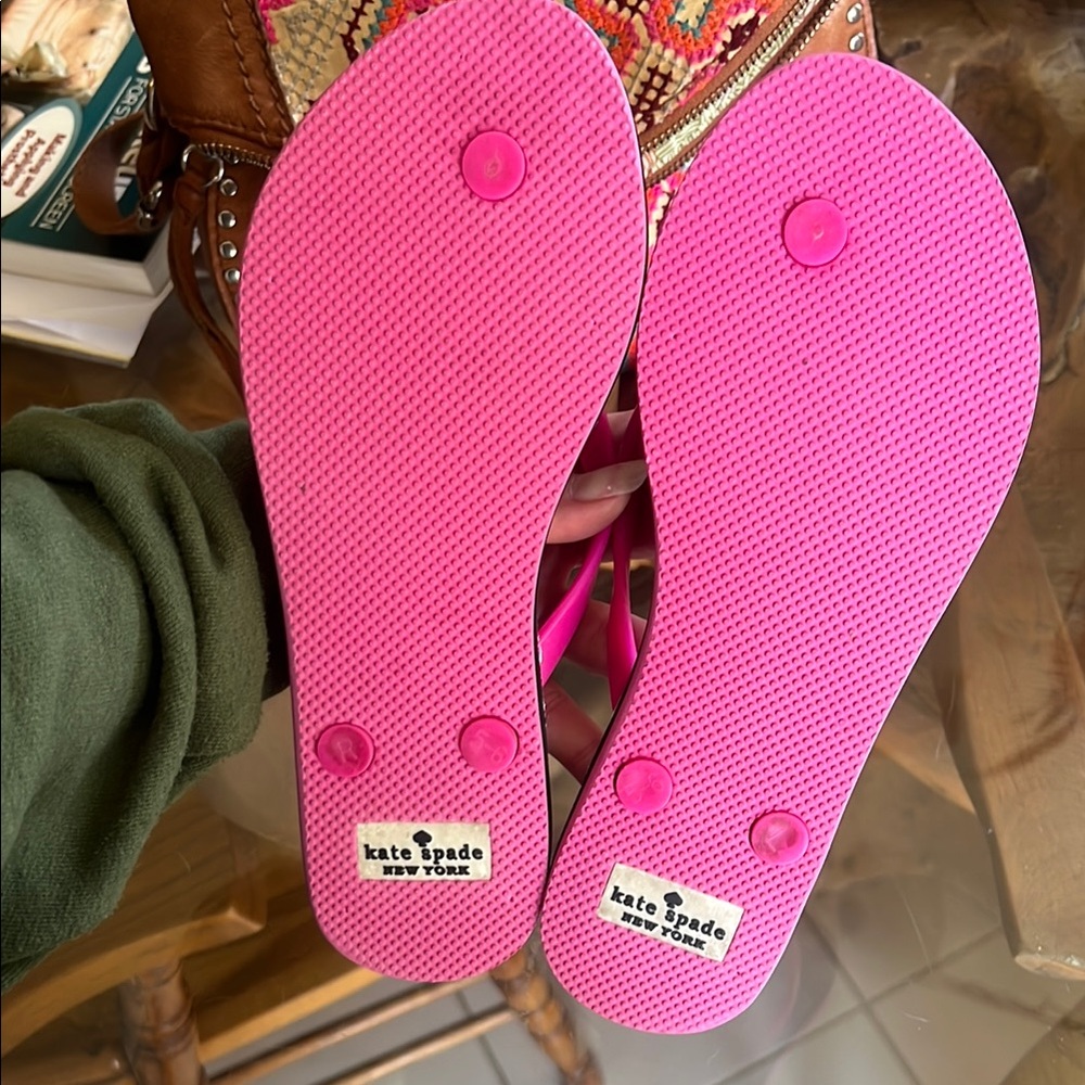 Kate Spade Pink and Multicolor Flip Flops - Picture 5 of 7